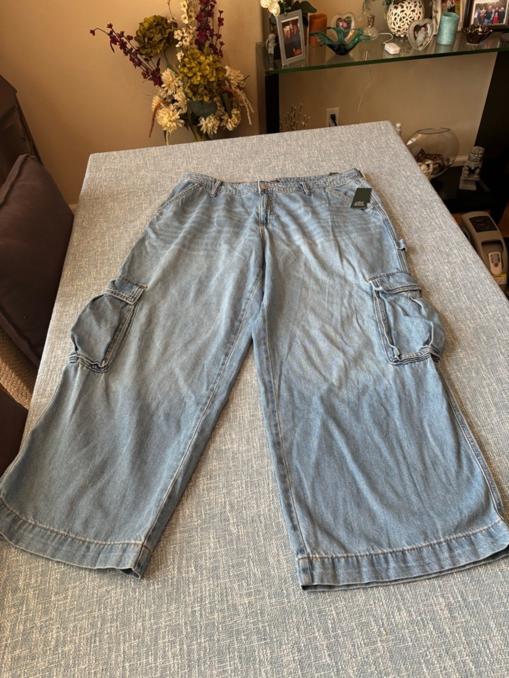 wild fable Light Blue High-Rise Wide Leg Jeans